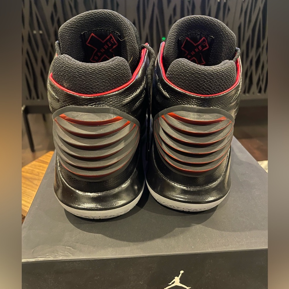 Jordan XXXI Black and Red Athletic Shoes - Picture 3 of 5
